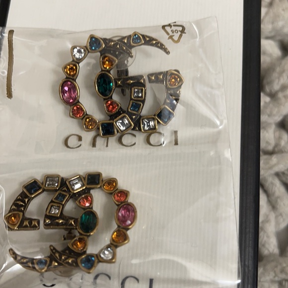 Gucci GG Multi Color Crystal Embellished Marmont Bracelet - Picture 7 of 10